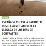 Noticia del tiempo en OKdiario del 3 de agosto de 2023