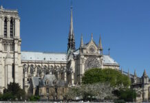 Catedral de Notre Dame de Paris justo antes del incendio de 2019