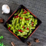 Entrante de edamame