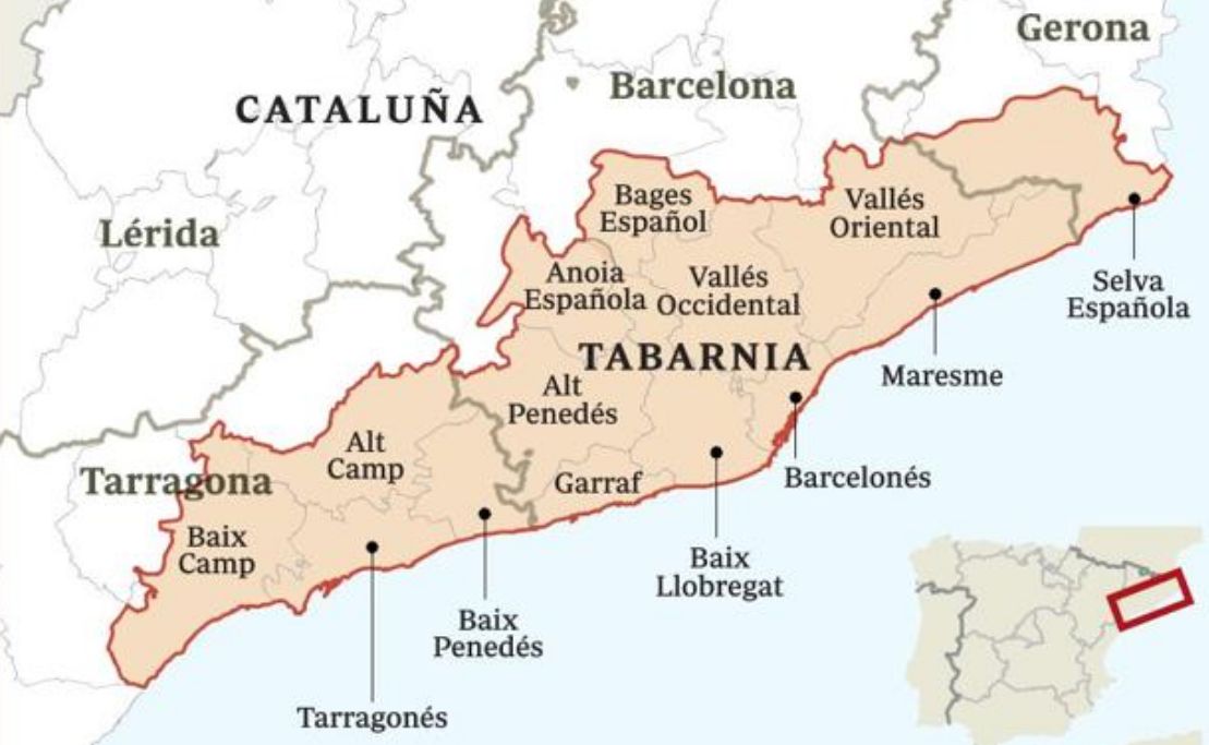 Mapa de Tabarnia