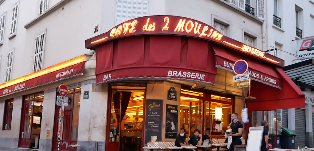 Paris - Montmartre - Cafe de Deux Moulins de la película Amelie