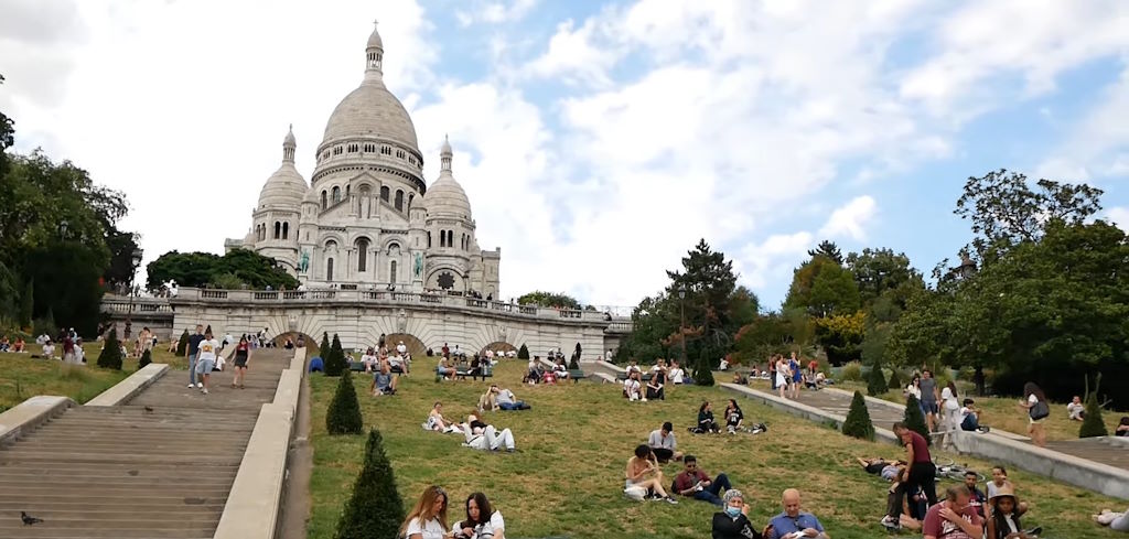 Paris - Montmartre - Escalinata de subida al Sacré Coeur