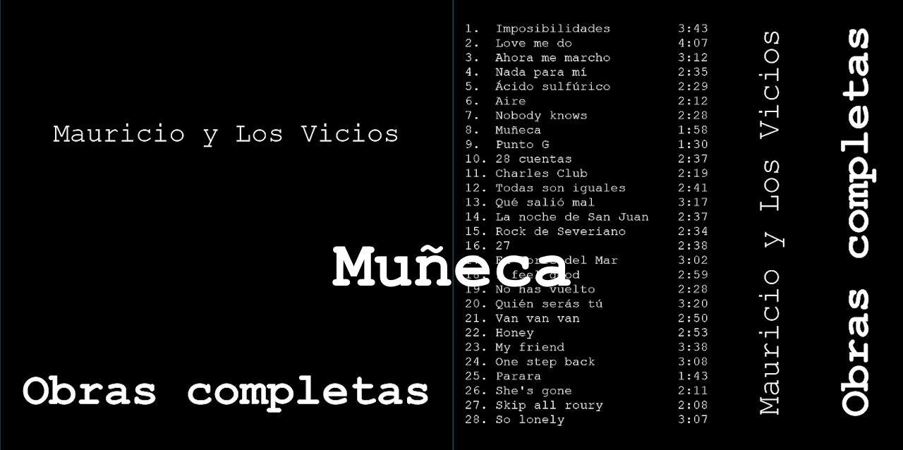 Muñeca - Mauricio y Los Vicios - Obras completas