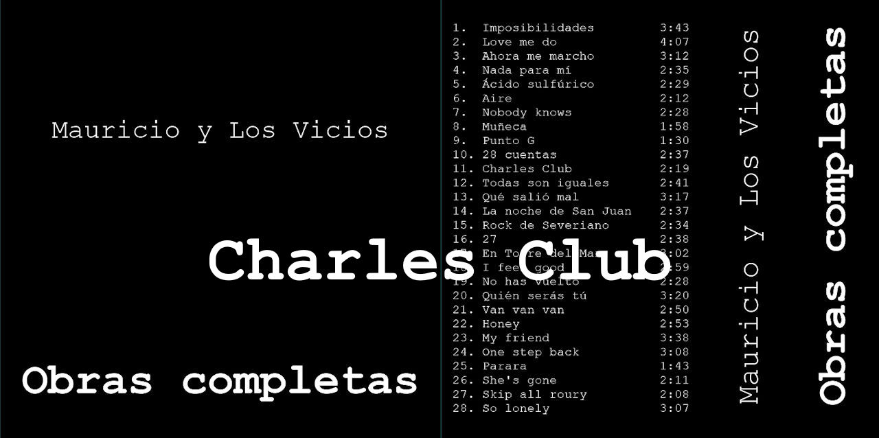 Charles Club - Mauricio y Los Vicios - Obras completas