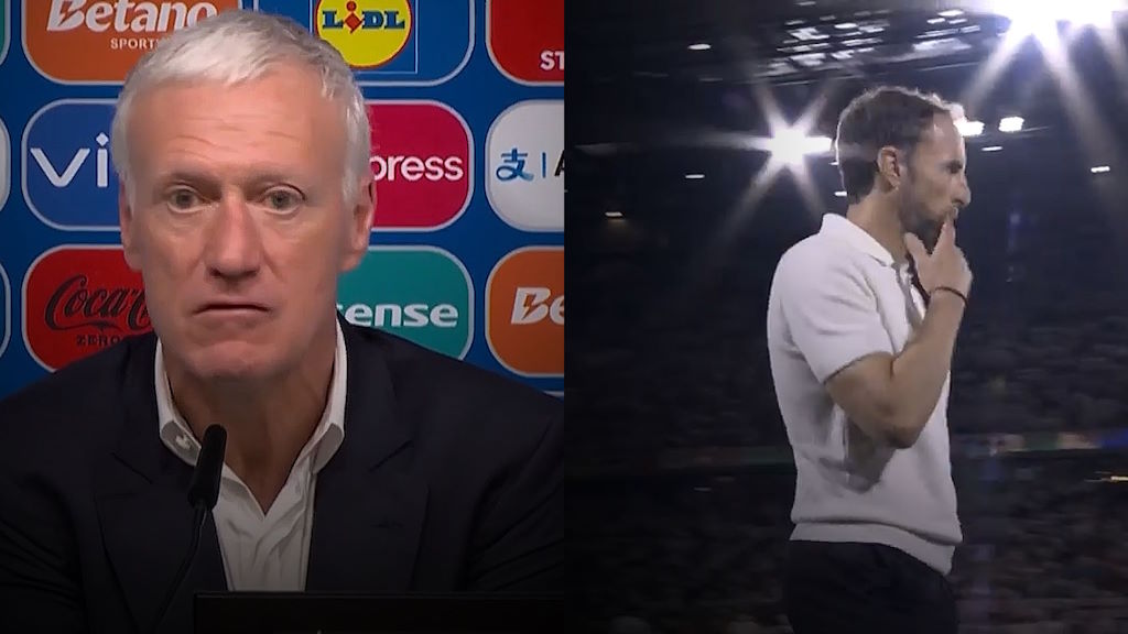 Deschamps y Southgate entrenadores durante la Eurocopa 2024 de Francia e Inglaterra respectivamente