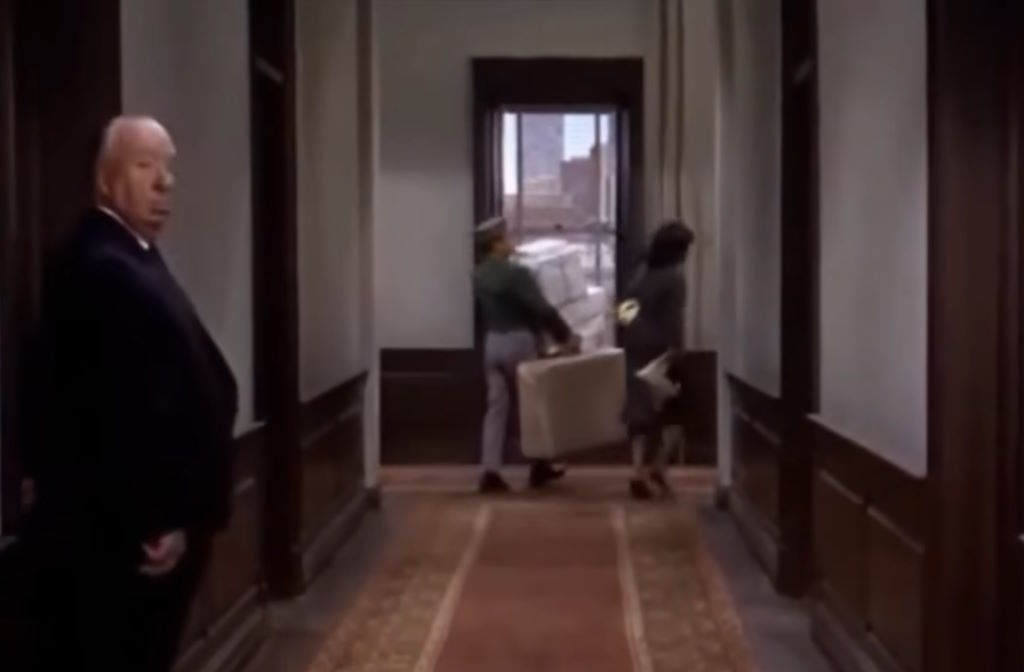 Cameo de Alfred Hitchcock en Marnie la ladrona en 1964