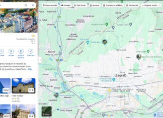 Captura de Zagreb en Google Maps