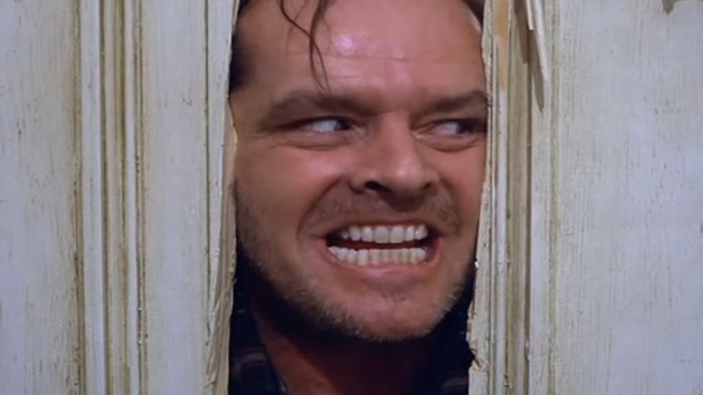 Jack Nicholson en El resplandor de 1980