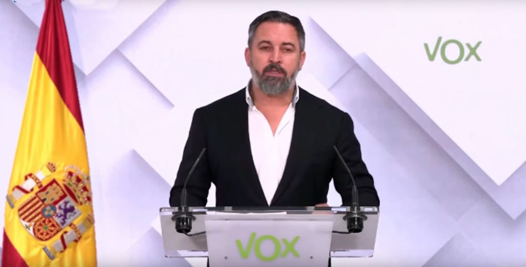 Santiago Abascal anuncia que si el Partido Popular se une al PSOE para el reparto de inmigrantes ilegales romperán sus pactos en gobiernos autonómicos