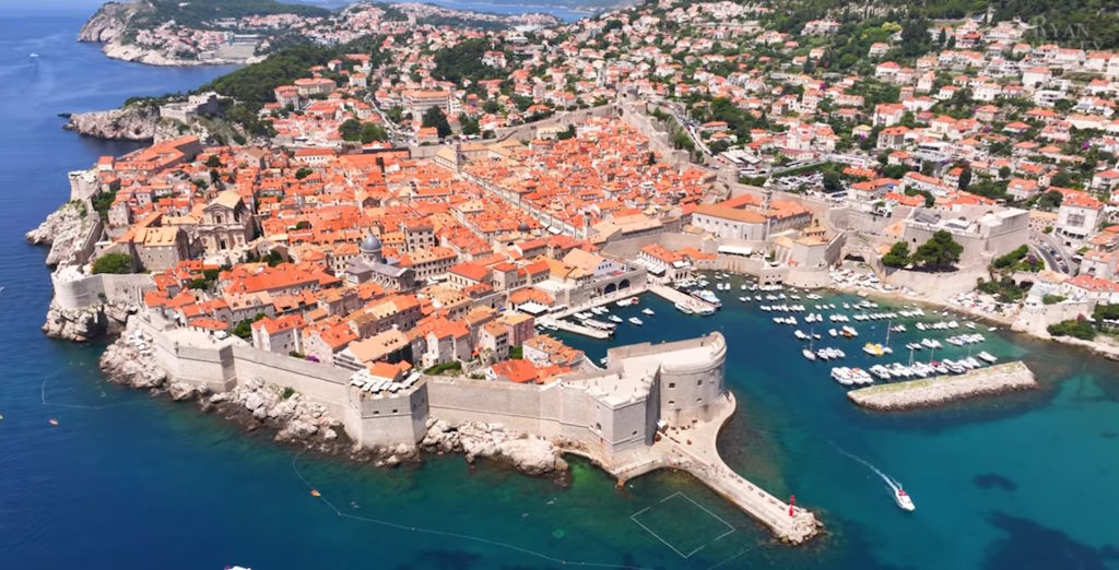 Vista aérea de Dubrovnic