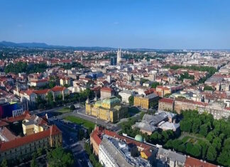 Vista aérea de Zagreb