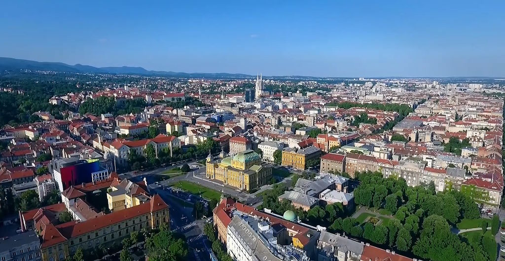 Vista aérea de Zagreb