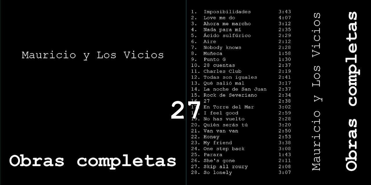 27 - Mauricio y Los Vicios - Obras completas