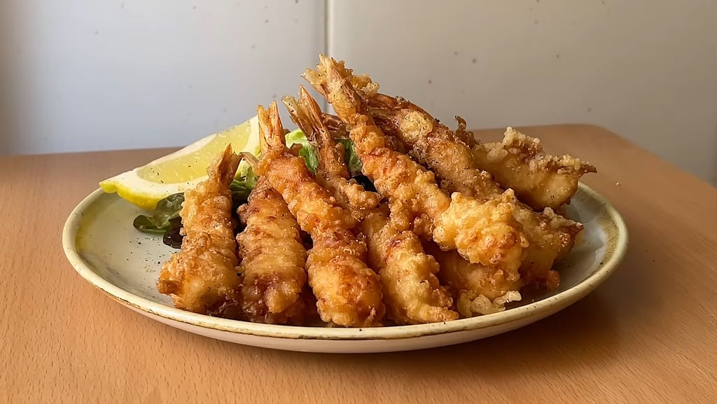 Tempura de camarones