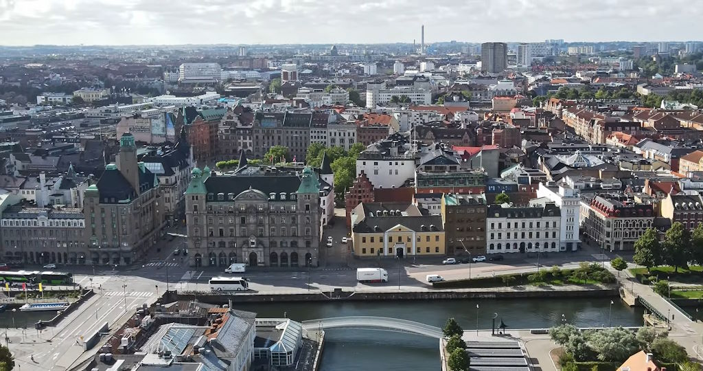 Vista aérea de Malmo