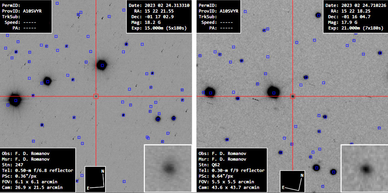 Imagen del astrónomo Filipp Romanov que confirma el acercamiento del cometa