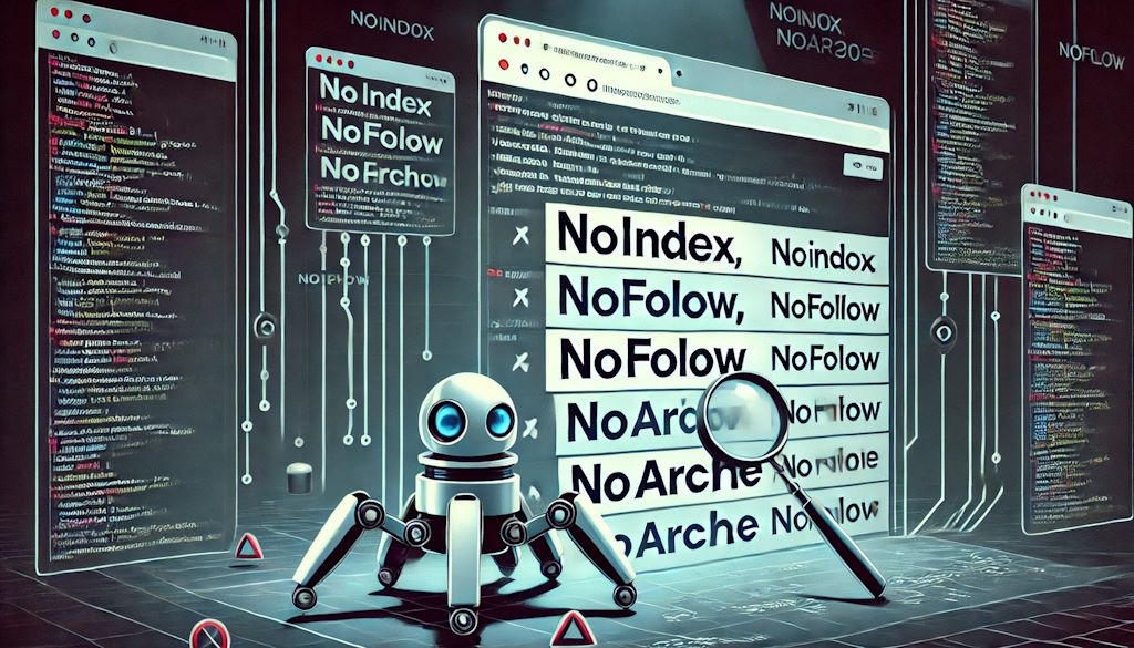 Implementación de etiquetas noindex nofollow y noarchive