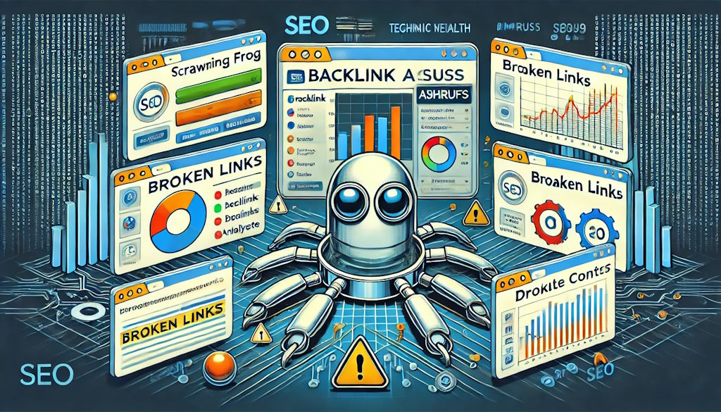 Uso de herramientas de monitoreo Screaming Frog Ahrefs SEMrush