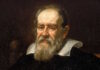 Fragmento del retrato de Galileo Galilei por Justus Sustermans