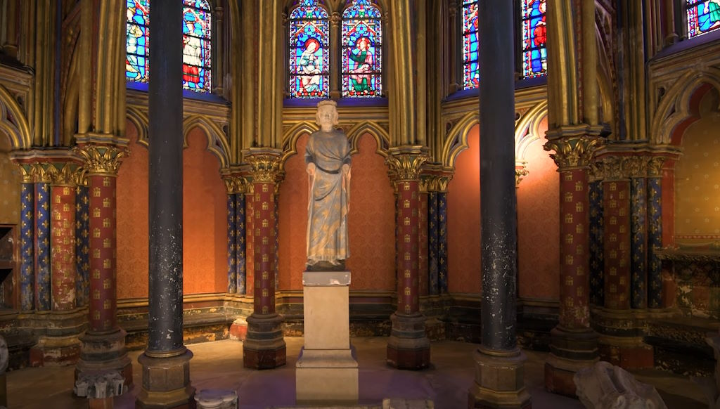 Paris - La Sainte Chapelle - Estatura de san Luis