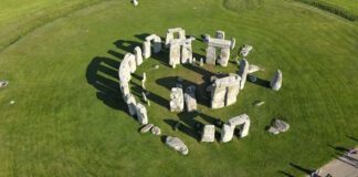 Stonehenge en la actualidad a vista de drone