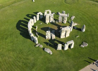 Stonehenge en la actualidad a vista de drone