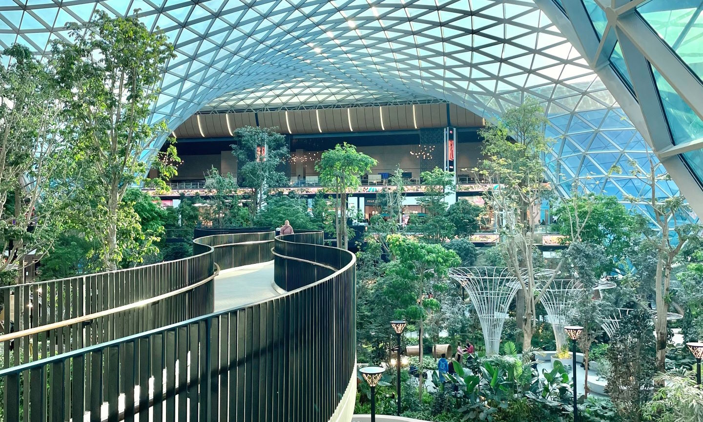 El Jardín Tropical del aeropuerto de Doha