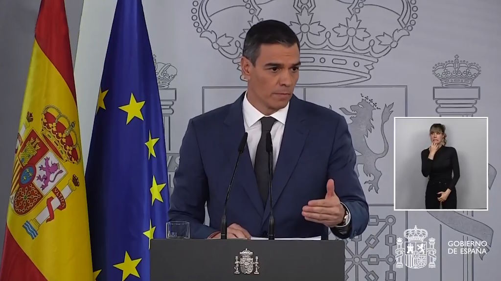 Pedro Sánchez haciendo el tonto como es habitual