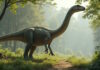 Posible aspecto de un plateosaurus