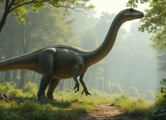 Posible aspecto de un plateosaurus