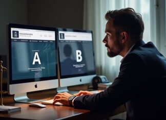 Test A/B de una página web de abogados