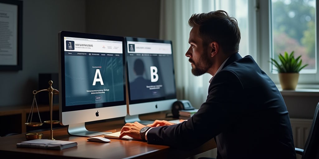 Test A/B de una página web de abogados