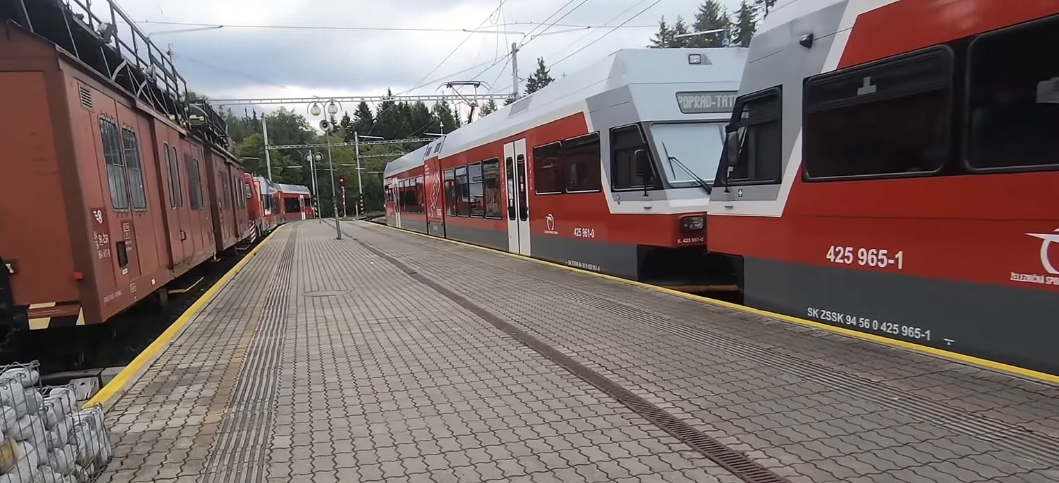 Trenes en la región de los Altos Tatras