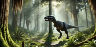 La evolución del Allosarus jurásico daría lugar a los Tyranosaurus Rex del cretácico que hizo famosos la película Parque Jurásico