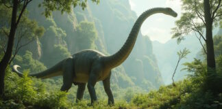 Posible aspecto de un diplodocus